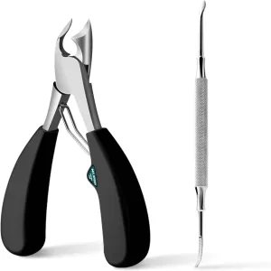 MR.GREEN Toenail Clipper Stainless Steel Ingrown Nail Cutter Good at Cutting Thick and Hard Nails Pedicure Tools (Black Nail Remover)