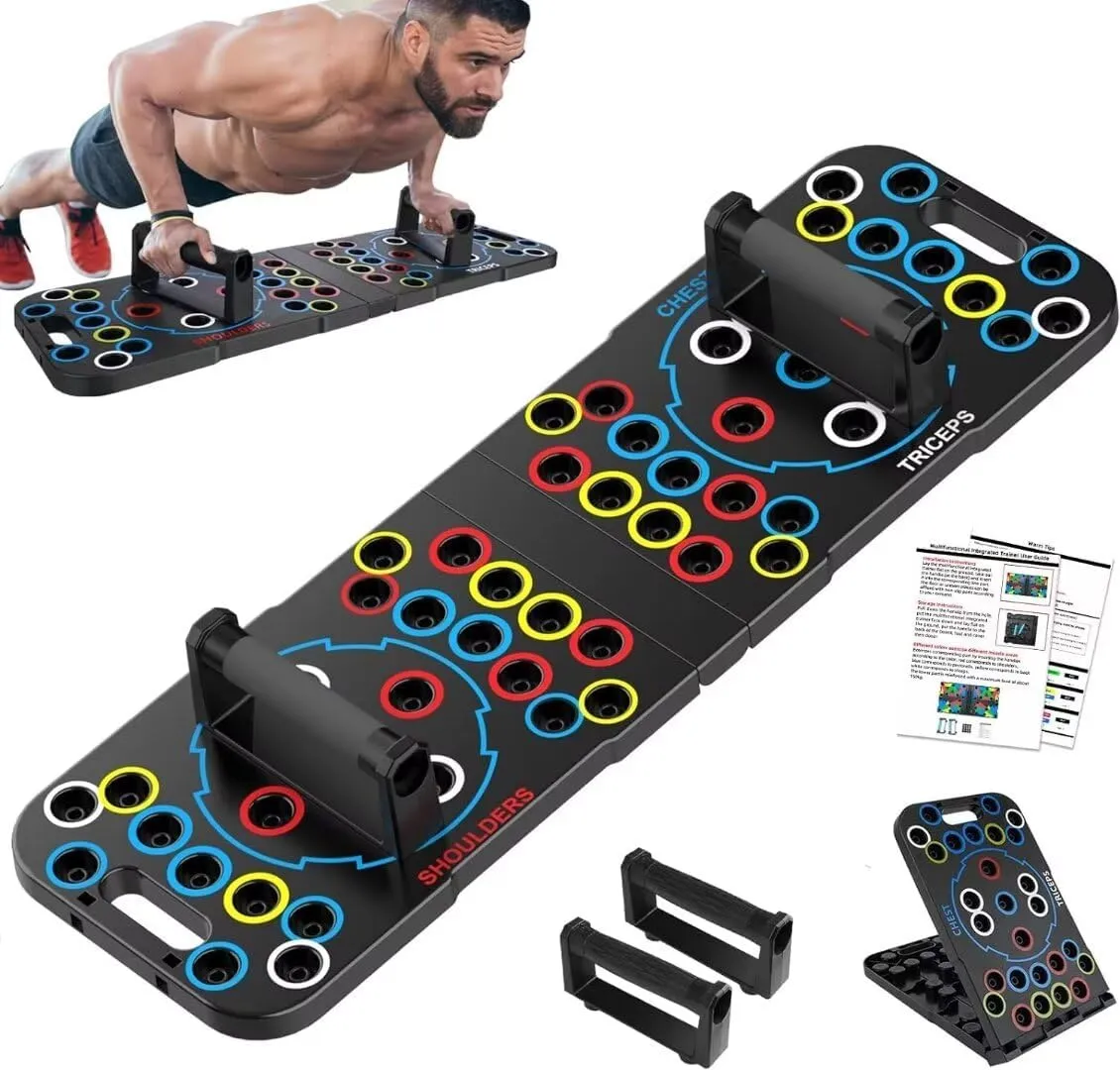 Multi-functional folding push-up plate explosion men and women fitness equipment push-up plate
