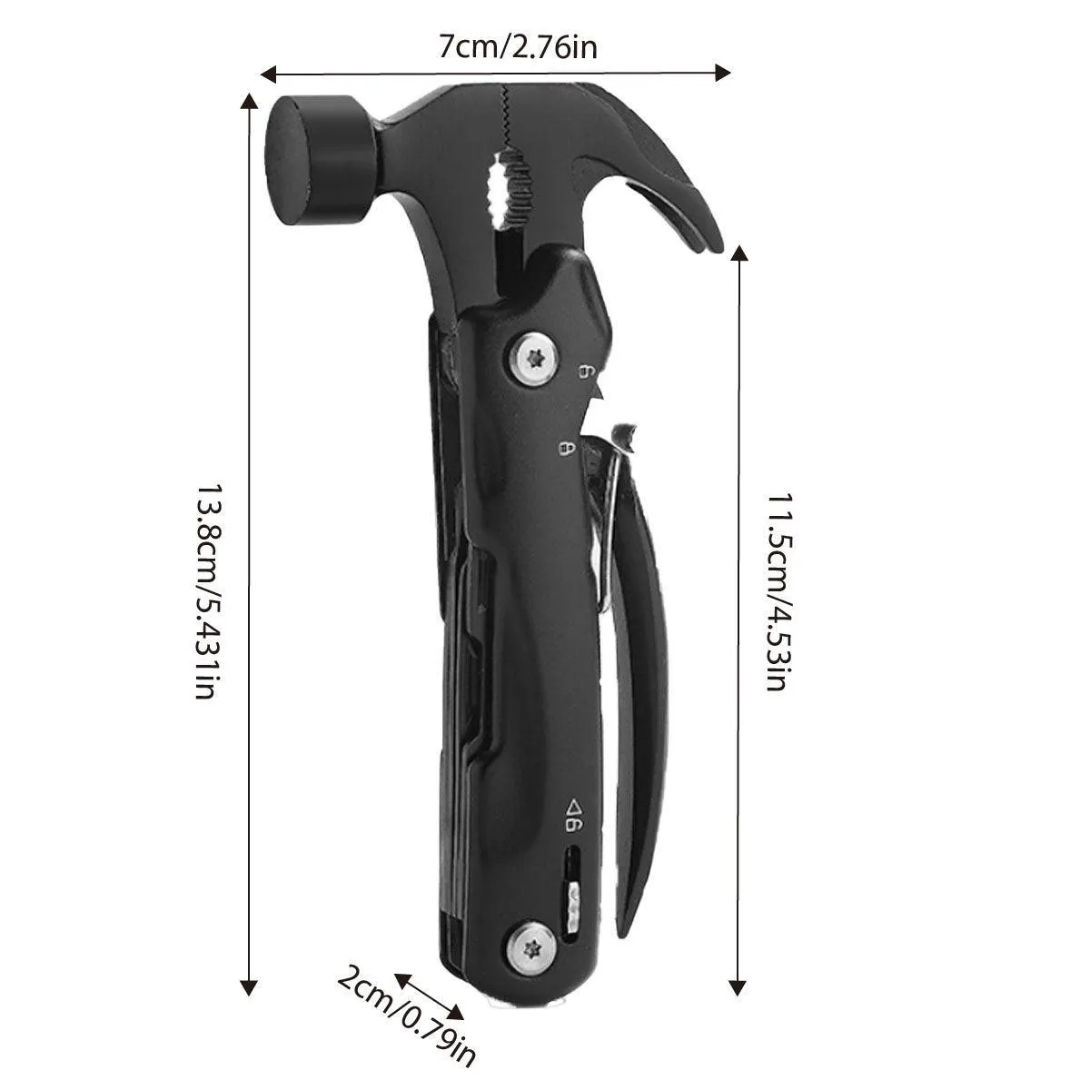 Multi-purpose Crate Hammer Nail Lifting Life-saving Pliers Tool Outdoor Camping