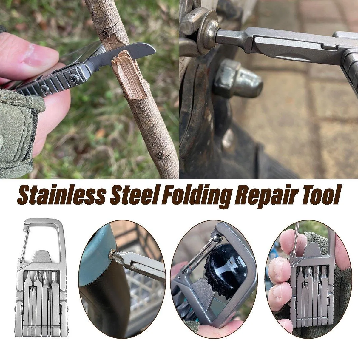 Multifunctional Folding Repair Tools Set Portable Outdoor Camping Survival Tool
