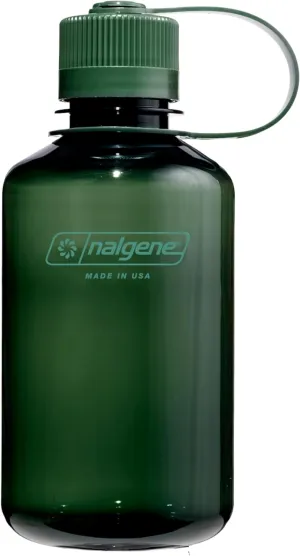 Nalgene Sustain Tritan BPA-Free Water Bottle Made with Material Derived from 50% Plastic Waste (Using ISCC Certified Mass Balance), 16 OZ, Narrow Mouth, Jade