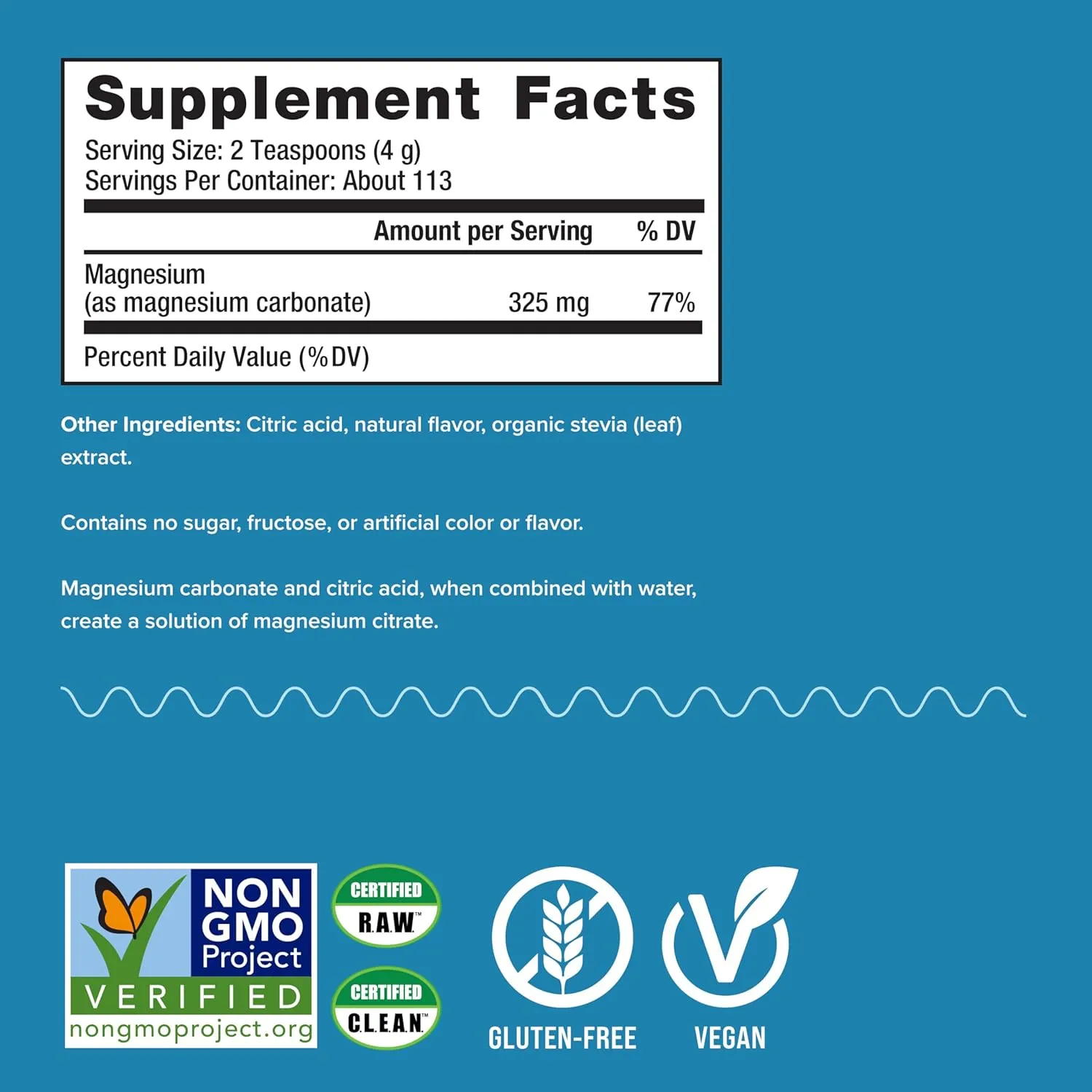 Natural Vitality Calm, Magnesium Supplement, Anti-Stress Drink Mix Powder, Gluten Free, Vegan, & Non-GMO, Cherry, 16 oz