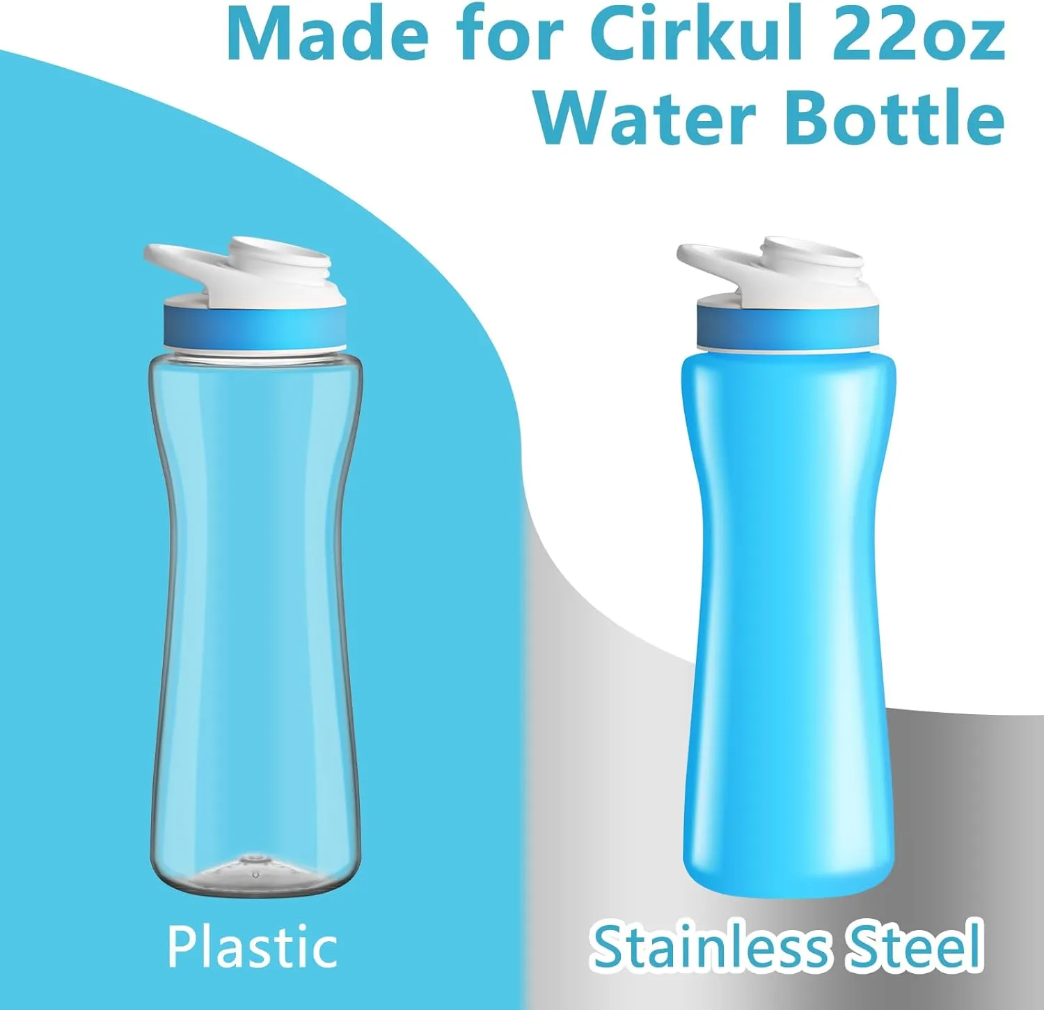 NBOOCUP Protective Sleeve Compatible with 22 oz Cirkul Water Bottle, Fit for 22 oz Plastic & Stainless Steel Bottles, Anti-Slip Cover Made for Cirkul Accessories, Sweat Absorbing Material