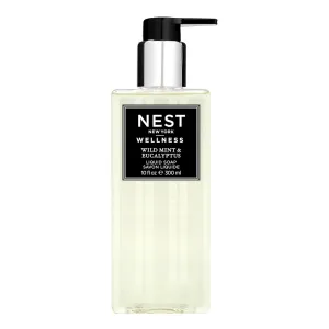 NEST New York Liquid Soap, Wild Mint & Eucalyptus - 10 fl oz - Cleanses & Nourishes Skin - Approx. 300 Pumps Per Bottle - Gluten Free & Cruelty Free