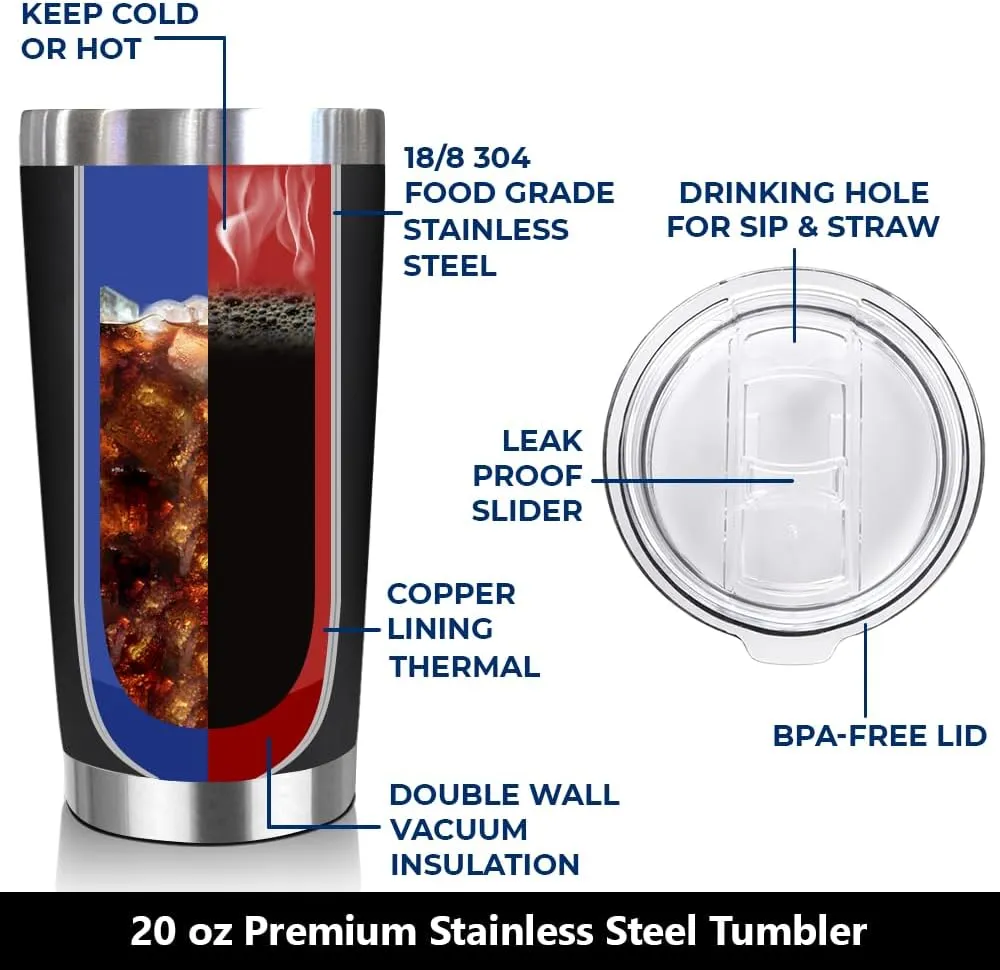 NewEleven Fathers Day Gift For Dad - Birthday Gifts For Dad From Daughter - Husband Gifts - Unique Birthday Present Ideas For Father, Husband, New Papa, Bonus Father From Daughter - 20 Oz Tumbler