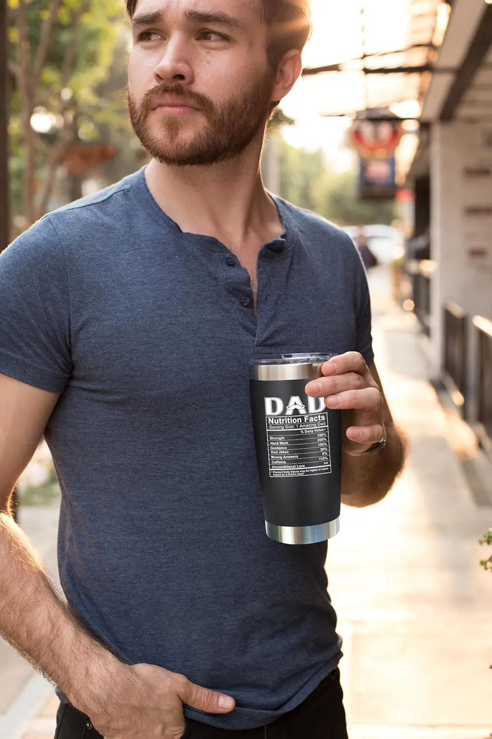 NewEleven Fathers Day Gift For Dad - Birthday Gifts For Dad From Daughter - Husband Gifts - Unique Birthday Present Ideas For Father, Husband, New Papa, Bonus Father From Daughter - 20 Oz Tumbler