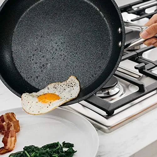 Ninja Foodi NeverStick Premium 12-Inch Fry Pan, Black (C30030C)
