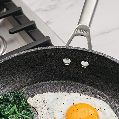 Ninja Foodi NeverStick Premium 12-Inch Fry Pan, Black (C30030C)