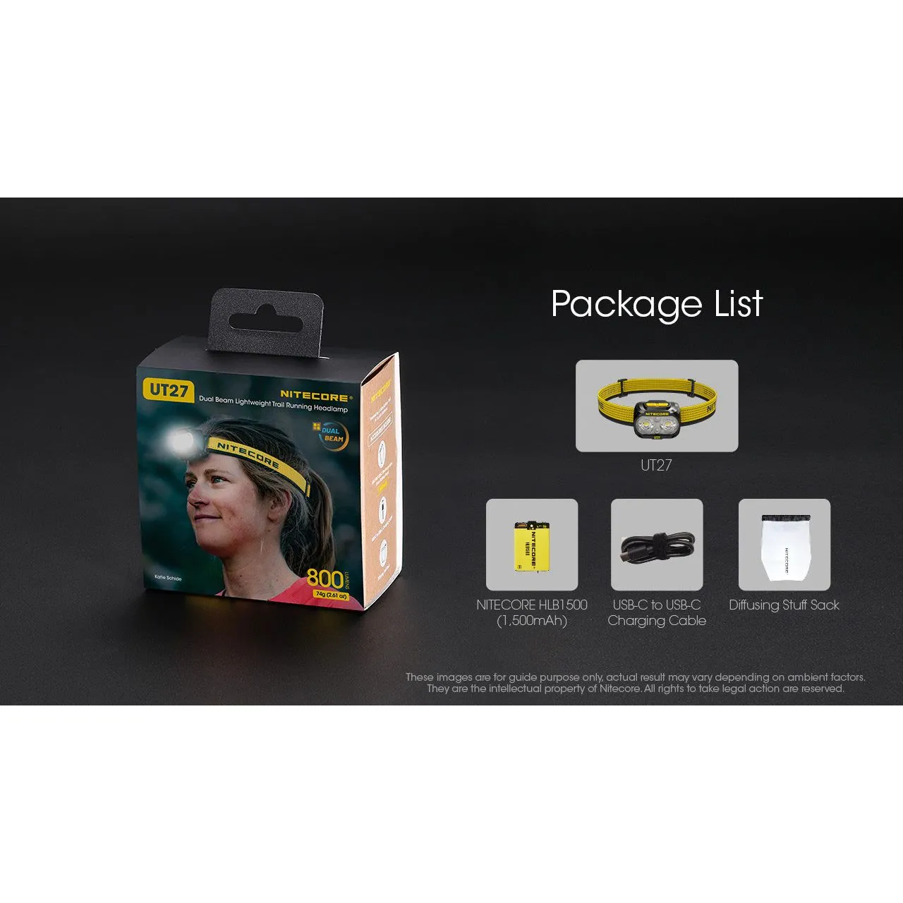 Nitecore UT27 Rechargeable Headlamp 800 lumens