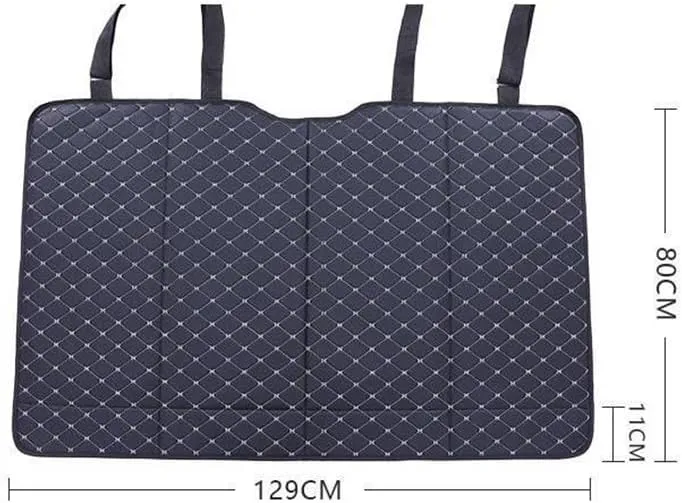 Non Inflatable Car Bed Air Mattress for Ligier JS50/JS60/Myli/Pulse 4/Be Sun/Be Two/OptiMax/X-Pro/X-Too, Car Bed Back seat Extender, Double-Sided Folding for Camping Sleeping,A Black Red