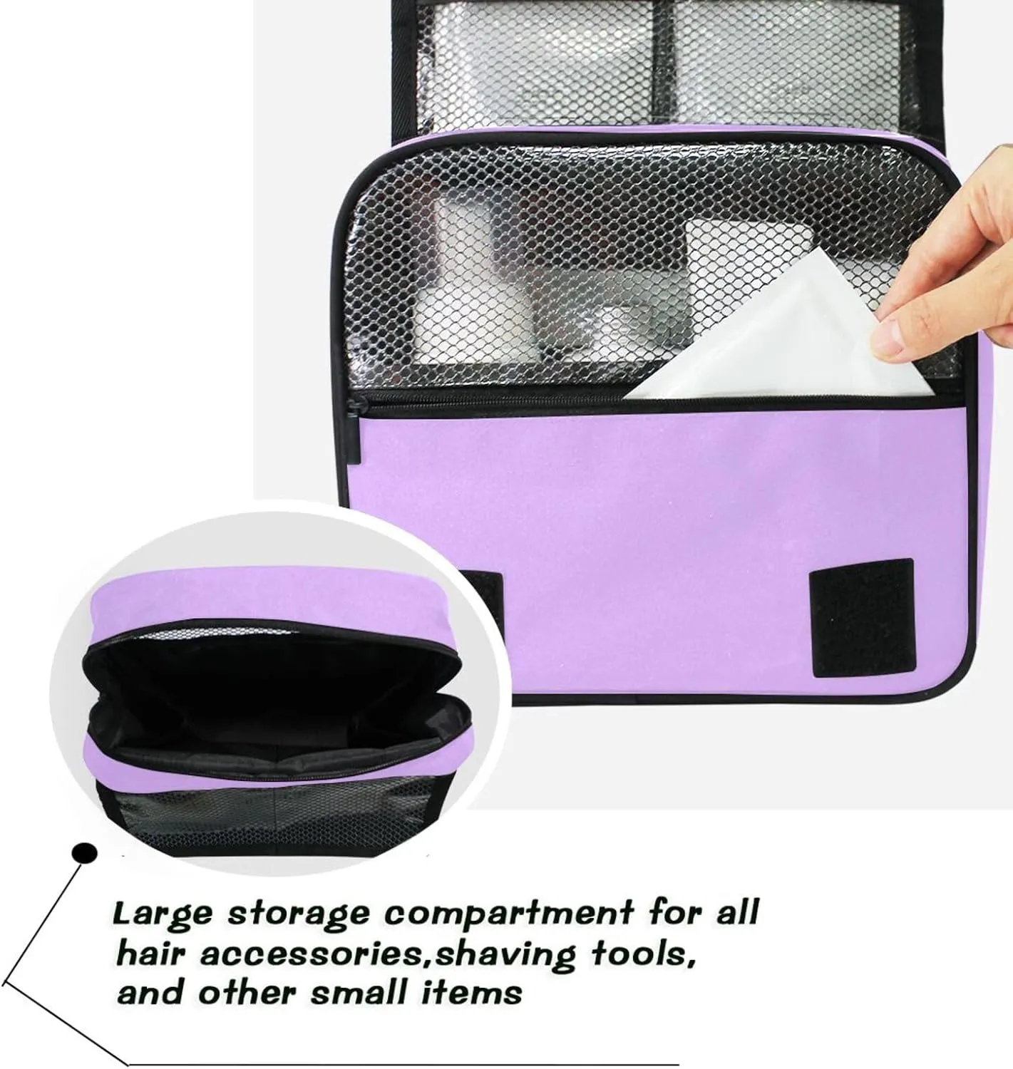 ODAWA Toiletry Bags Mauve Toiletry Hanging Bag Women's Makeup Organizer Cosmetic Bags