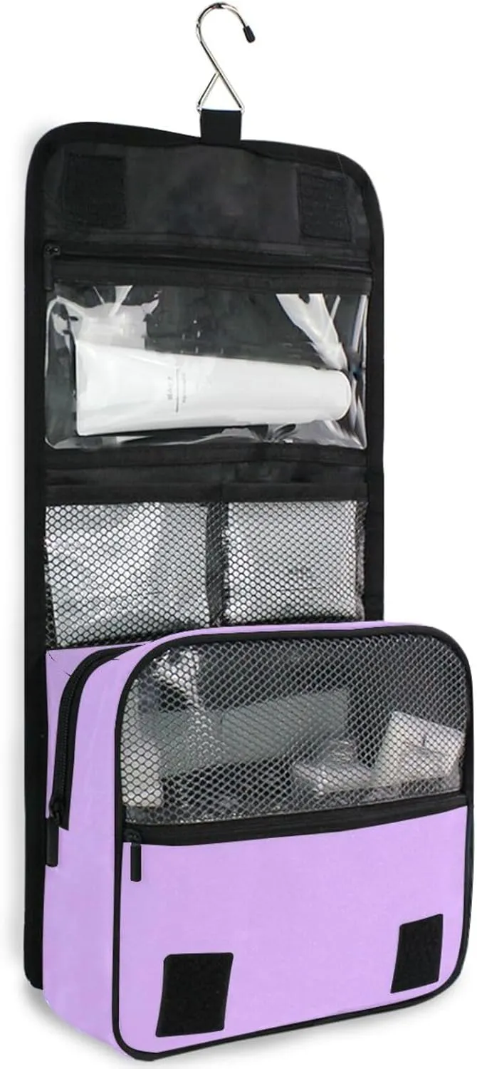 ODAWA Toiletry Bags Mauve Toiletry Hanging Bag Women's Makeup Organizer Cosmetic Bags