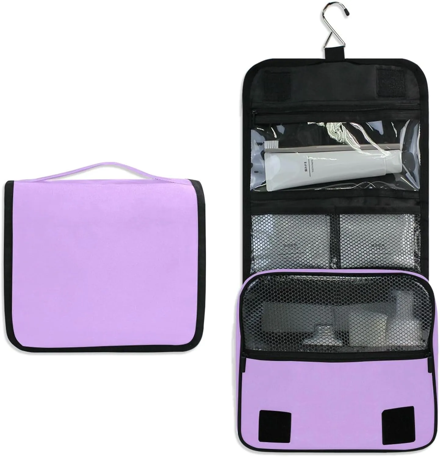 ODAWA Toiletry Bags Mauve Toiletry Hanging Bag Women's Makeup Organizer Cosmetic Bags