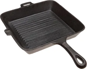 Old Mountain 10.5 in X 1.75 in Sq Grill Pan with Assist Hdle