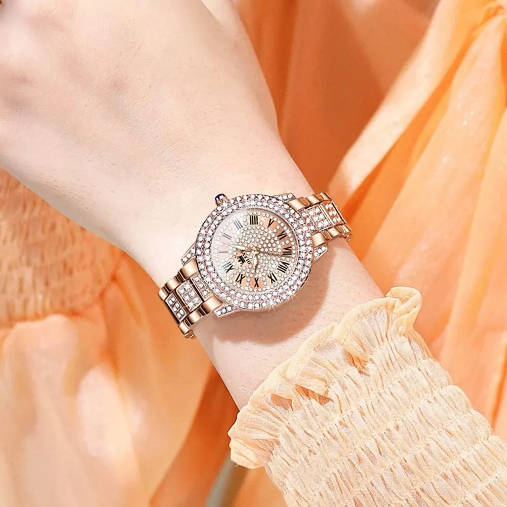 OLEVS Ladies Watches Rose Gold Japanese Quartz Female Watches for Women Waterproof Stainless Steel Casual Dress Lady Wrist Watches