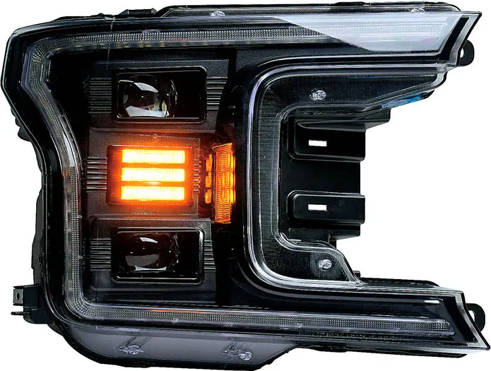 OLM Essential Series Headlights (White DRL) - 2018-2020 Ford F150