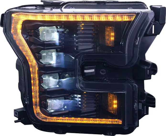 OLM Infinite Series Headlights (Amber DRL) (Gen 2) - 2015-2017 Ford F150