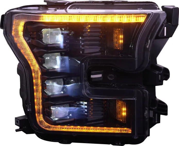 OLM Infinite Series Headlights (Amber DRL) (Gen 2) - 2015-2017 Ford F150