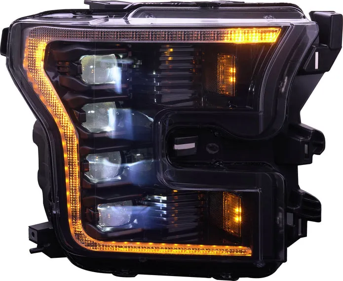 OLM Infinite Series Headlights (Amber DRL) (Gen 2) - 2015-2017 Ford F150