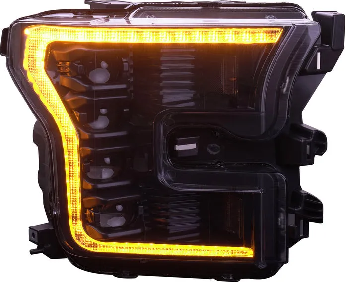 OLM Infinite Series Headlights (Amber DRL) (Gen 2) - 2015-2017 Ford F150
