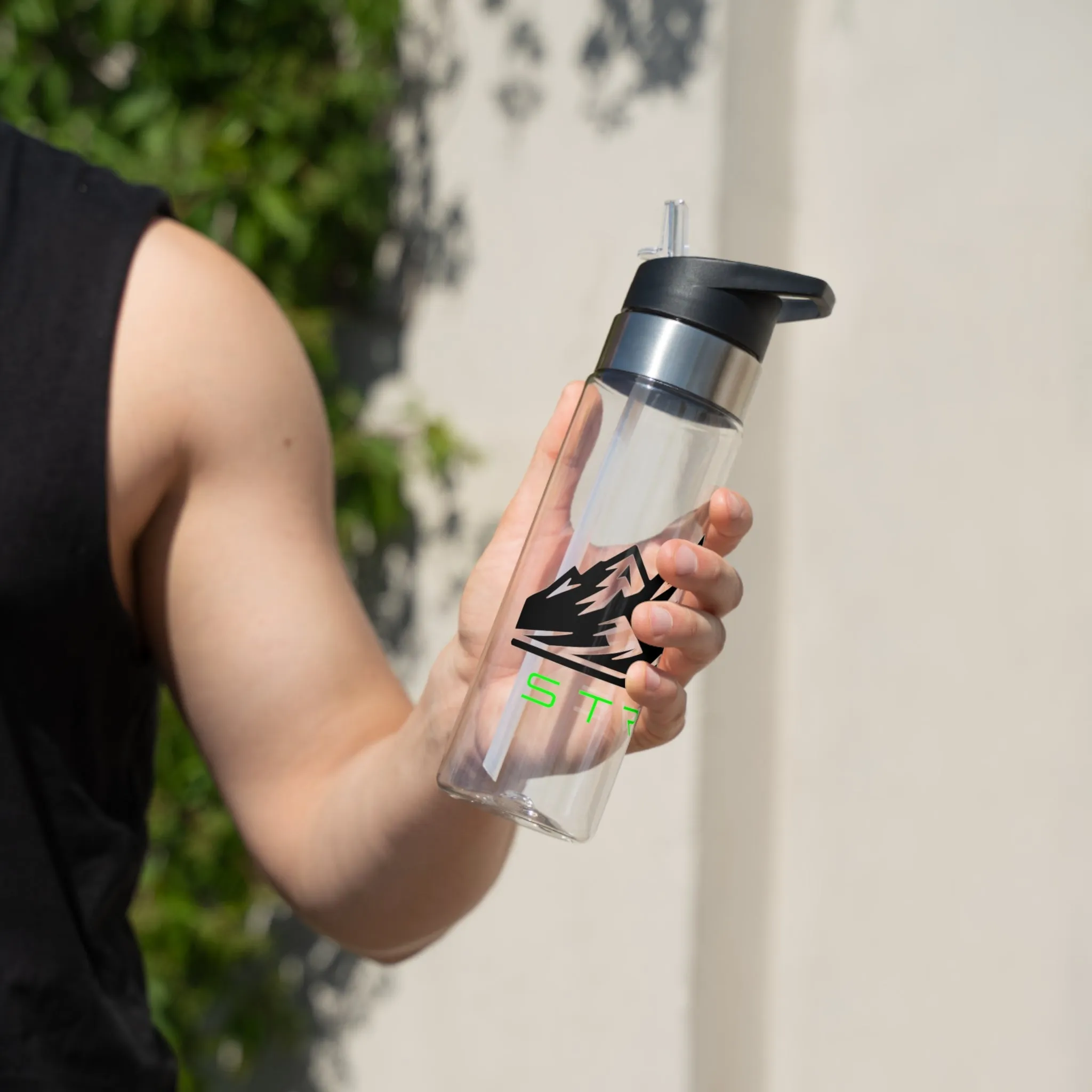 Outdoor Adventure Sport Bottle - 20oz with Mountain Design