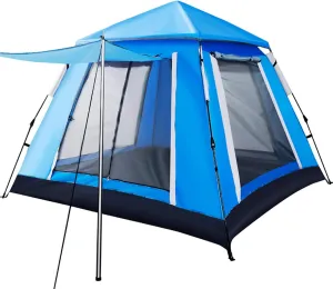 Outdoor Camping & Backpacking Tent, Foldable Festival Tent, Pop Up Tent for 3-4 Person, for Family, Festival, Hiking, Backpacking & Mountaineering, Easy Set Up, 215 * 215 * 165cm Hopeful