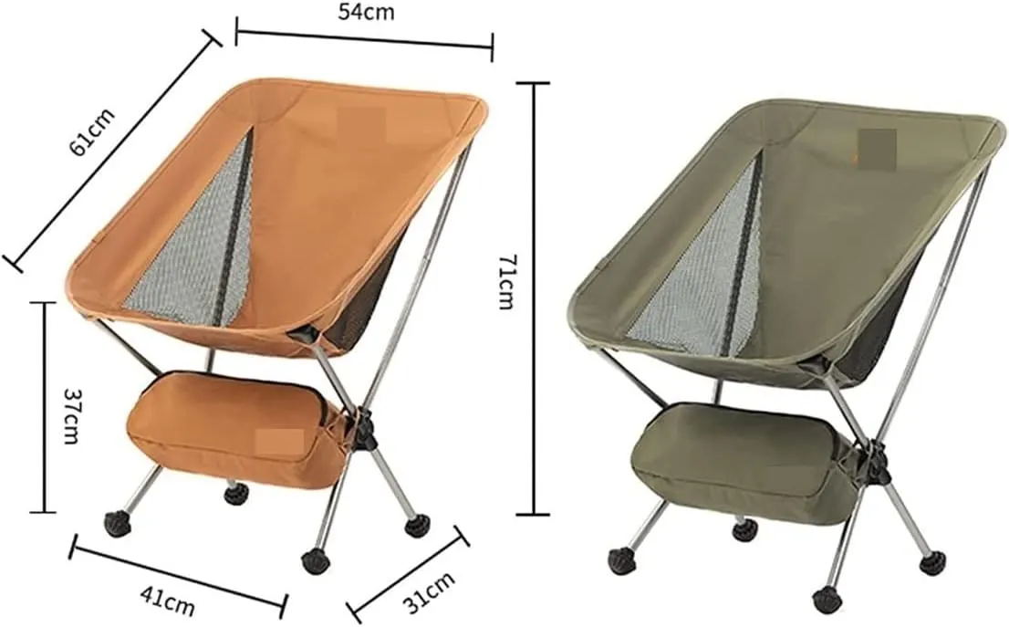 Outdoor Camping Chair Ultralight Backpack Travel Hiking Foldable Portable Beach Breathable Seat Mesh Double Sided Folding Lawn Chairs