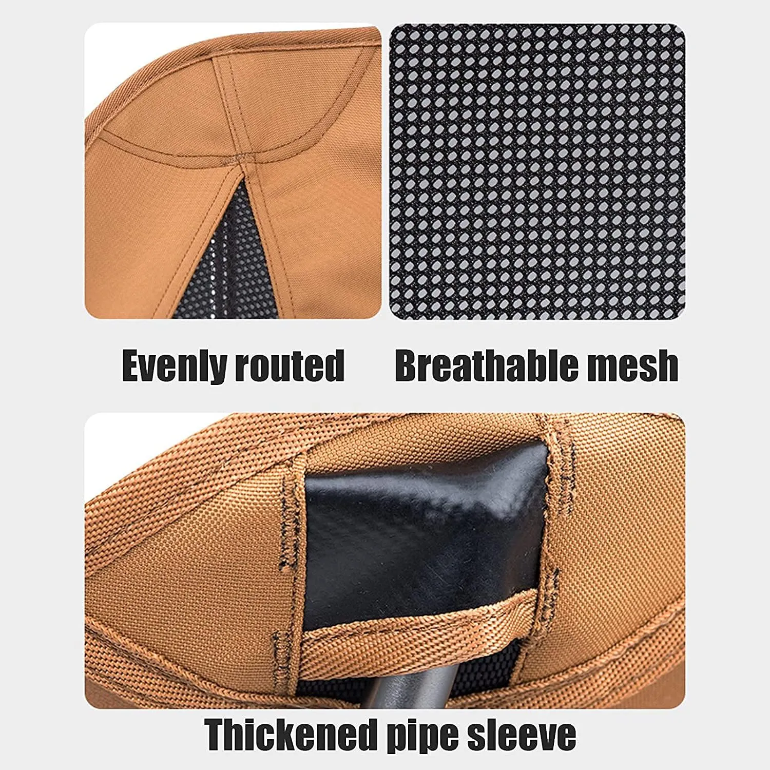 Outdoor Camping Chair Ultralight Backpack Travel Hiking Foldable Portable Beach Breathable Seat Mesh Double Sided Folding Lawn Chairs