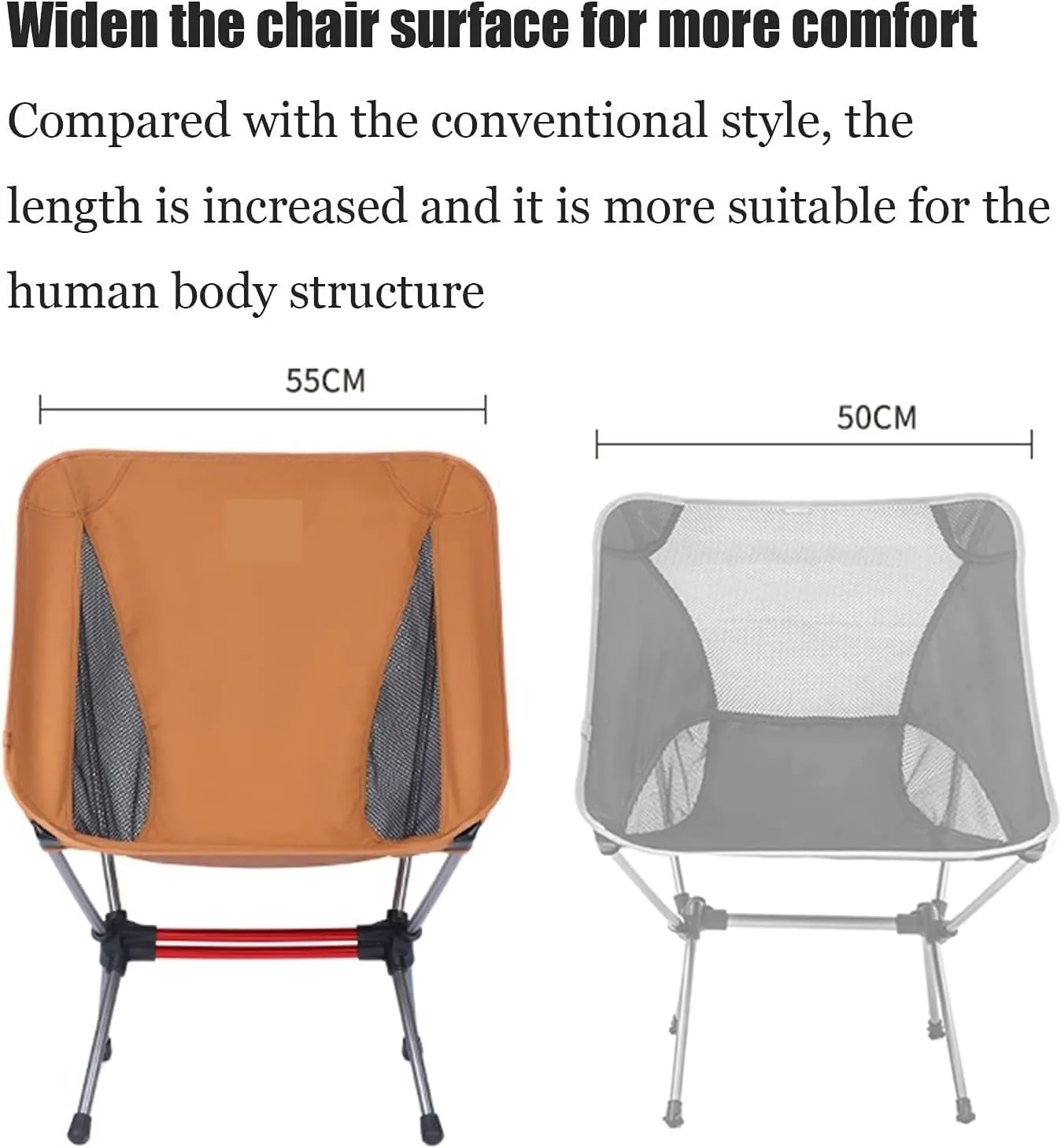 Outdoor Camping Chair Ultralight Backpack Travel Hiking Foldable Portable Beach Breathable Seat Mesh Double Sided Folding Lawn Chairs