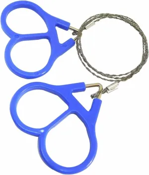Outdoor Camping Hiking Pocket Saw Wire Travel Tool Stainless Steel Wire Kits with Finger Handle for Cutting