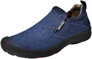 Outdoor Low-top Sports Hiking Shoes Men's Slip-on Lazy Shoes Large Size Workwear Casual Leather Shoes