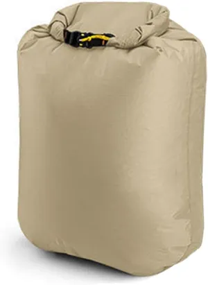 Outdoor Waterproofss DryBag Silicon Coated Nylon Camping Drifting Hiking Swimming Rafting Kayaking River Trekking Bag Dampproof Clothes Storage Bag (Khaki-L)