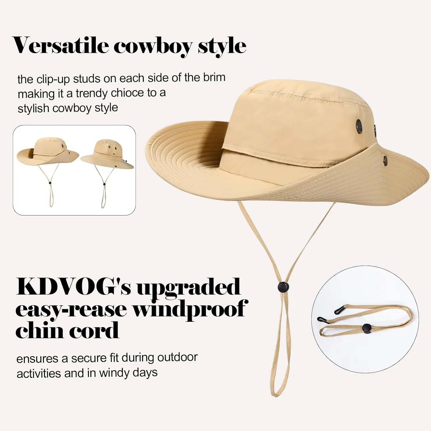 Oversize XL XXL Mens Sun Hats Large Wide Brim Waterproof UPF 50  Bucket Hat Summer Travel Fishing Hiking Hat Detachable Strap