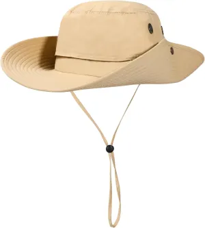 Oversize XL XXL Mens Sun Hats Large Wide Brim Waterproof UPF 50  Bucket Hat Summer Travel Fishing Hiking Hat Detachable Strap