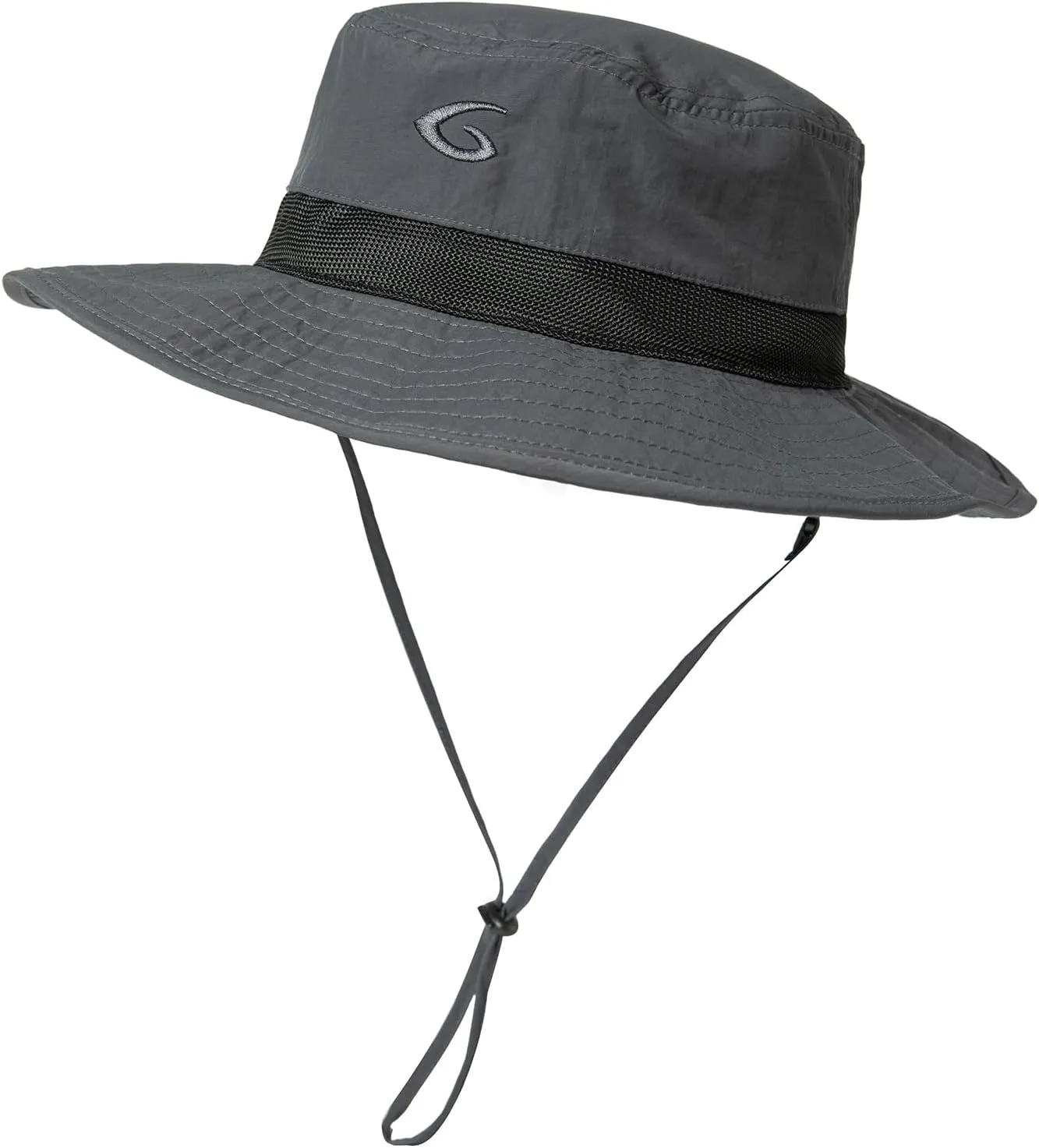 Oversized XL XXL Waterproof Sun Hat for Big Heads Mesh Bucket Hat Wide Brim Adjustable Packable Hiking Beach Fishing