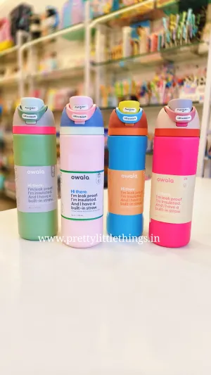 Owala Free Sip Bottles, 710 ml, Premium Insulated Steel Bottle
