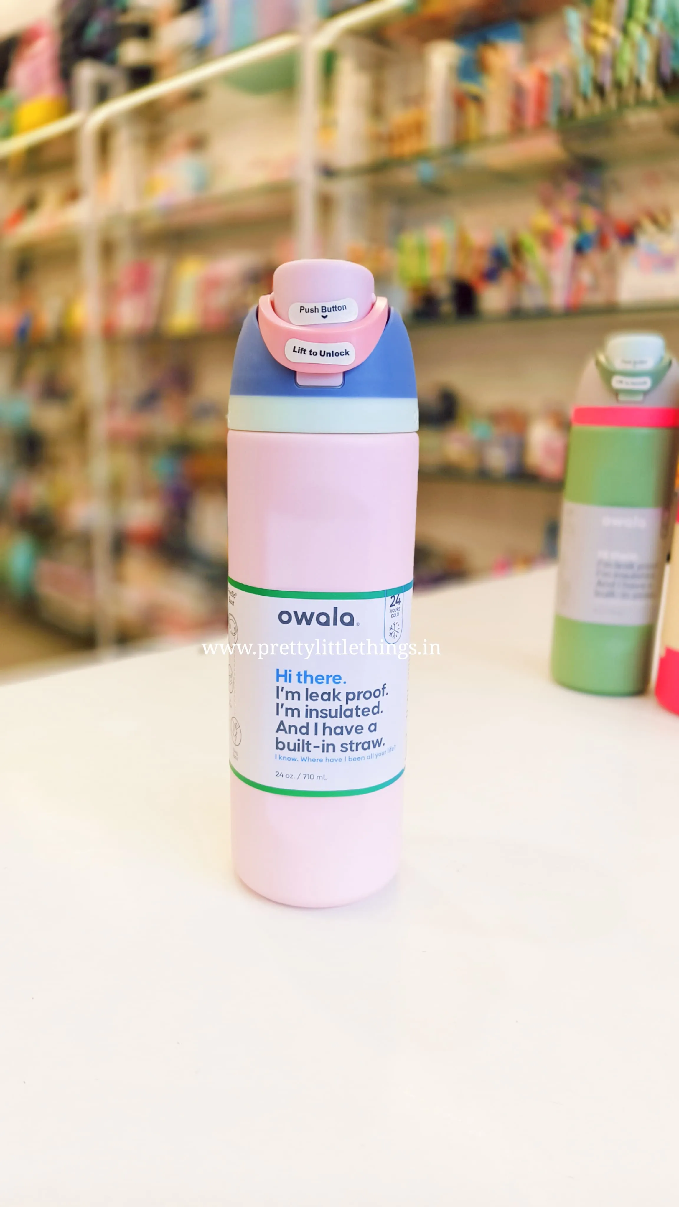 Owala Free Sip Bottles, 710 ml, Premium Insulated Steel Bottle