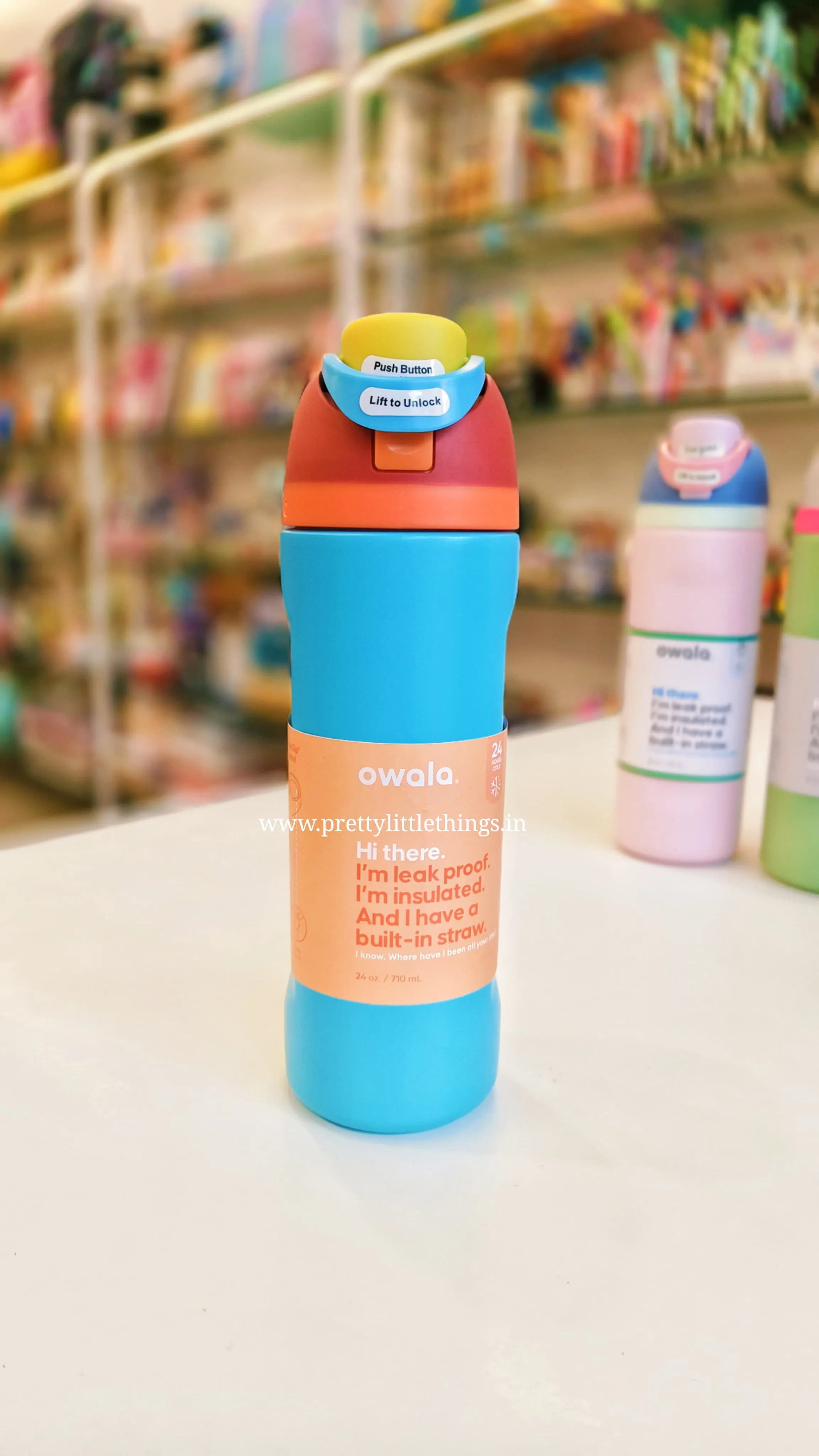 Owala Free Sip Bottles, 710 ml, Premium Insulated Steel Bottle