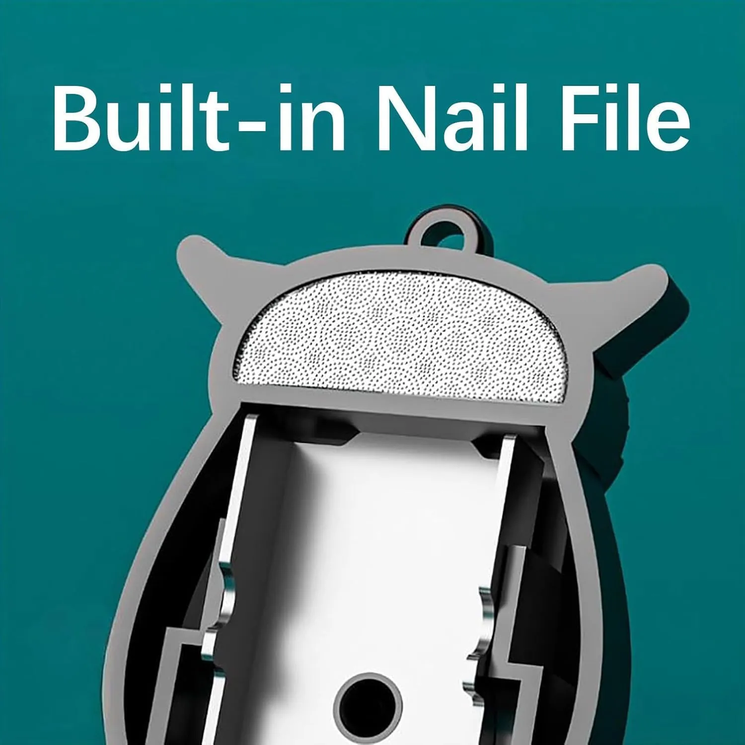 Owl Keychain Nail Clipper, German Professional Mini Nail Clipper, New 2-in-1 Foldable Owl Nail Clippers with Nail File, for Travel Size Nail Care Gifts