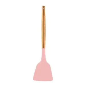 P-Plus International Silicone Spatula Turner – Flexible & Heat-Resistant (Pink)