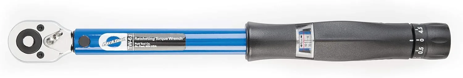 Park Tool TW-6.2 Ratcheting Torque Wrench 10-60Nm Drive Tool 3/8-Inch