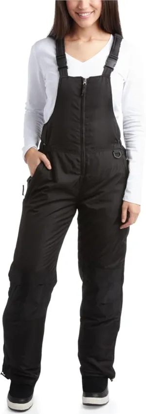 Perry Ellis Women's Snow Bib - Insulated Waterproof Snow Ski Pants Snowboard Overalls, Sizes Run Small (Sizes: M-3XL)