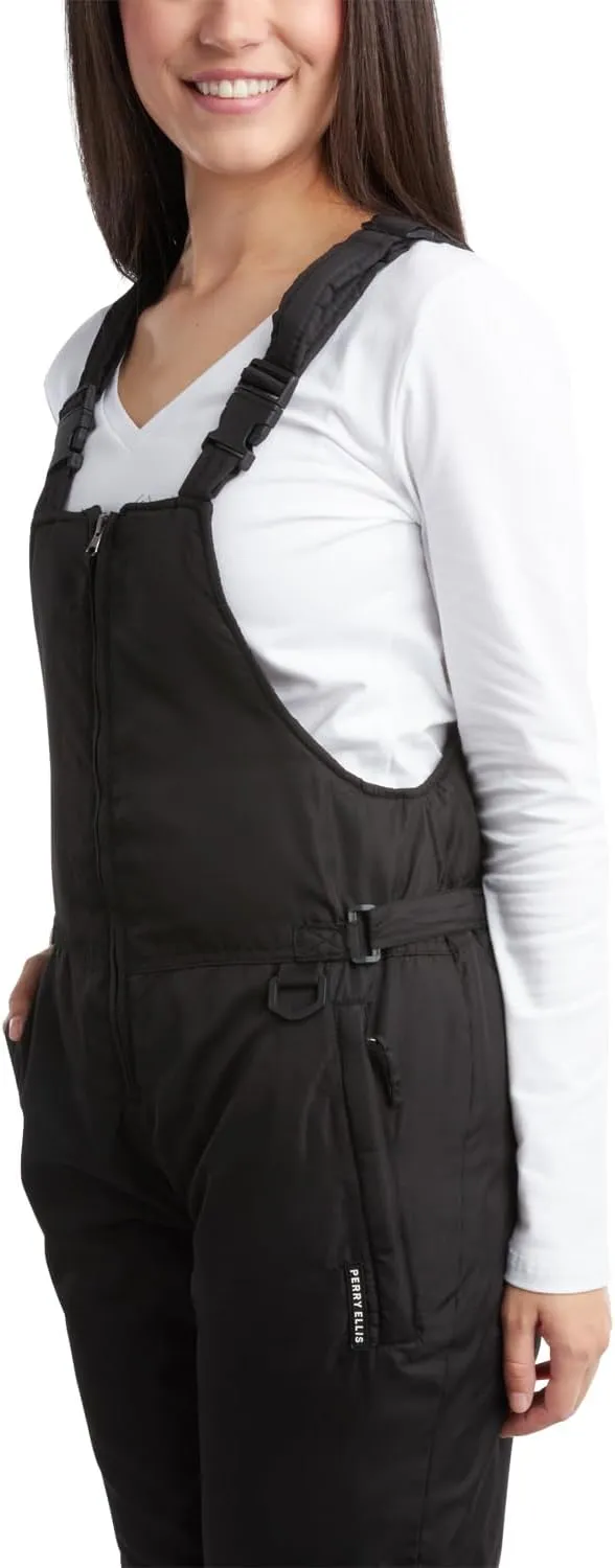 Perry Ellis Women's Snow Bib - Insulated Waterproof Snow Ski Pants Snowboard Overalls, Sizes Run Small (Sizes: M-3XL)
