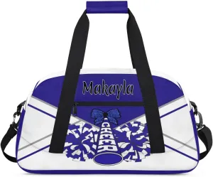 Personalized Girls Cheerleader Bag with Name Customized Kids Cheer Bag Foldable Sports Travel Bag