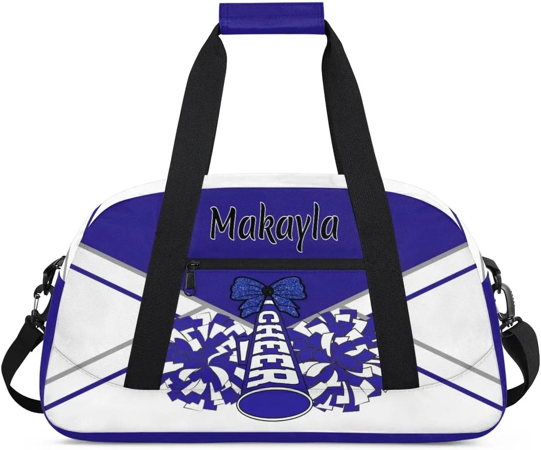 Personalized Girls Cheerleader Bag with Name Customized Kids Cheer Bag Foldable Sports Travel Bag