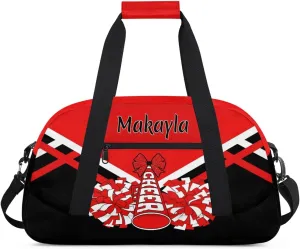 Personalized Girls Cheerleader Bag with Name Customized Kids Cheer Bag Foldable Sports Travel Bag