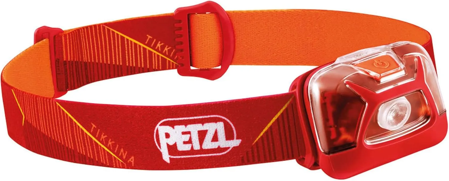 PETZL, TIKKINA Outdoor Headlamp with 250 Lumens for Camping and Hiking
