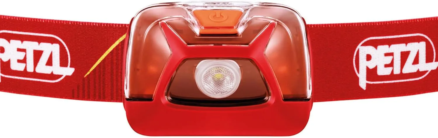 PETZL, TIKKINA Outdoor Headlamp with 250 Lumens for Camping and Hiking