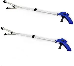 Pickup Tool, Grabber Tool, Pickup Tools Grabber 2PCS Portable Foldable Aluminum Alloy Trash Garbage Litter Picker Grabber Pickup Tool for Elderly Disabled Home Garden Yard Park Scenic Spot Kangkangk