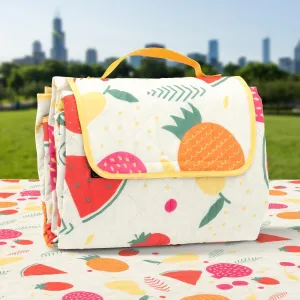 Picnic Blankets, Portable Outside Baby Blanket, 3 Layer Picnic Mat for Camping, 79" x 59" Large Waterproof Sand Proof Camping Blanket, Lightweight Folding Portable Travel Blanket
